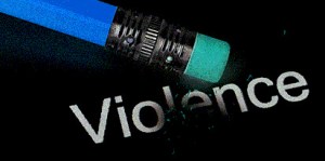 Pencil erasing violence