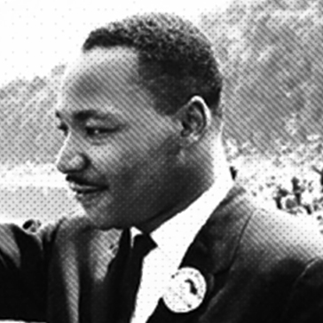 Close up of MLK